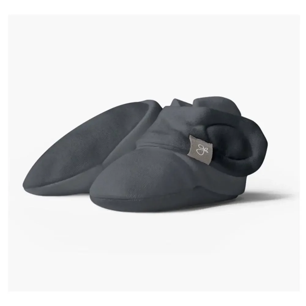 Goumi Baby Booties Size 0-3‎ Months Stay On Boot Organic Bamboo Midnight Black